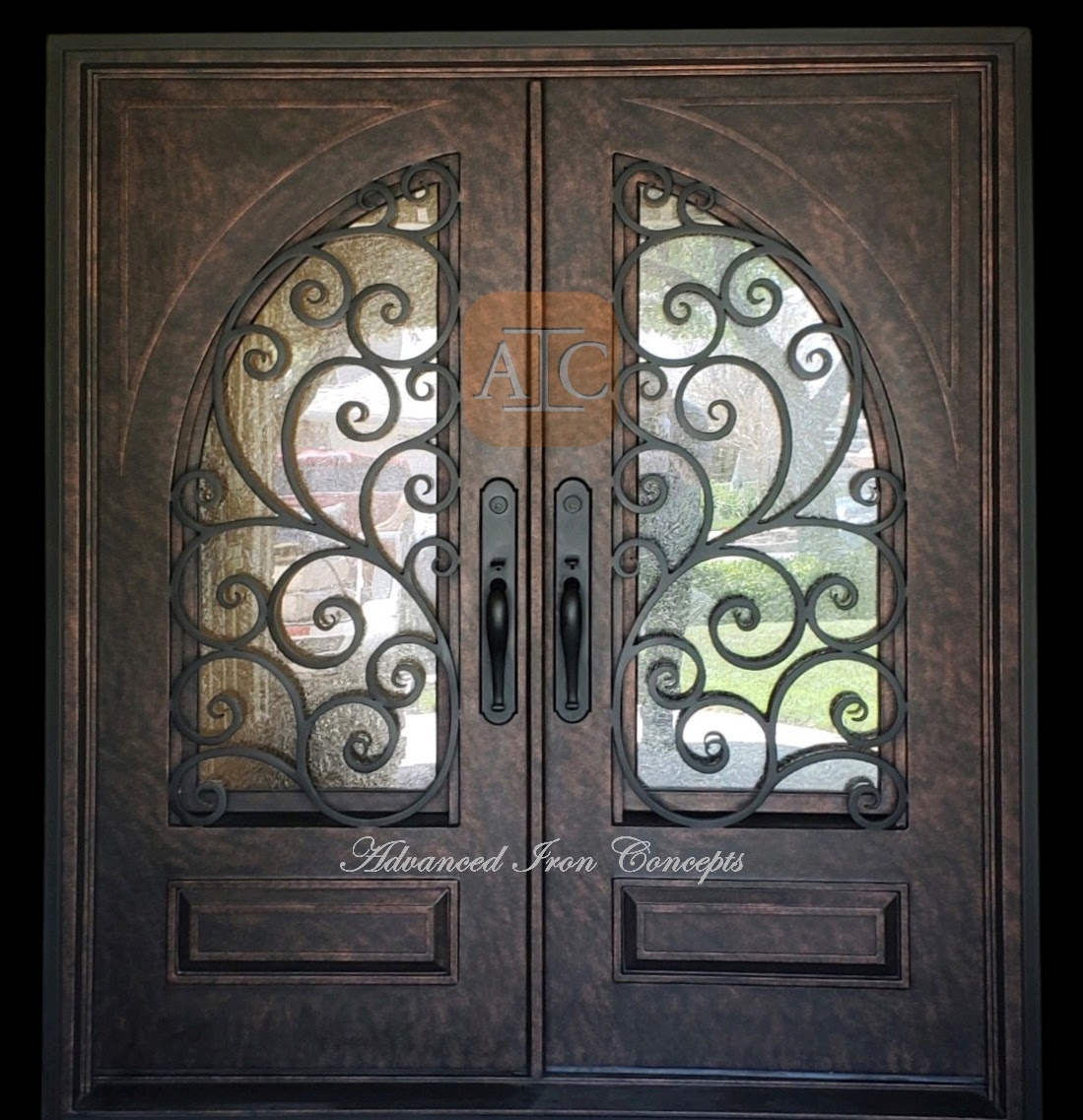 wrought iron main door